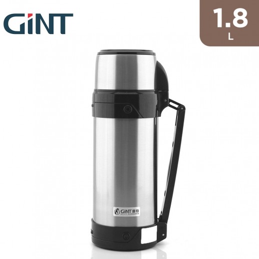 Gint Stainless Steel Double Wall Thermos with Cup 1.8 L - delivered by Taw9eel Fast
