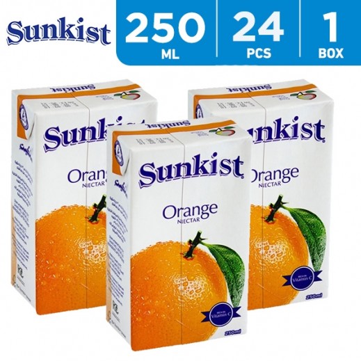 Sunkist Orange Nectar Juice 24 x 250 ml - delivered by Taw9eel Fast