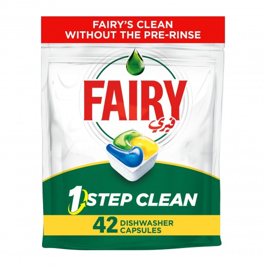 Fairy 1 Step Clean Lemon Automatic 42 Dishwasher Tablets
