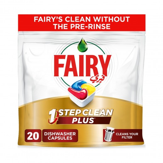 Fairy 1-Step Clean Plus Automatic 20 Diswhasher Tablets - delivered by Taw9eel Fast