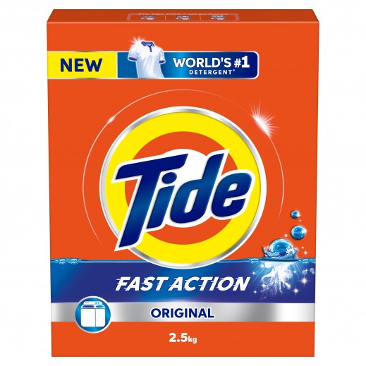 Tide Fast Action Laundry Detergent Powder 1.5 KG - delivered by Taw9eel Fast