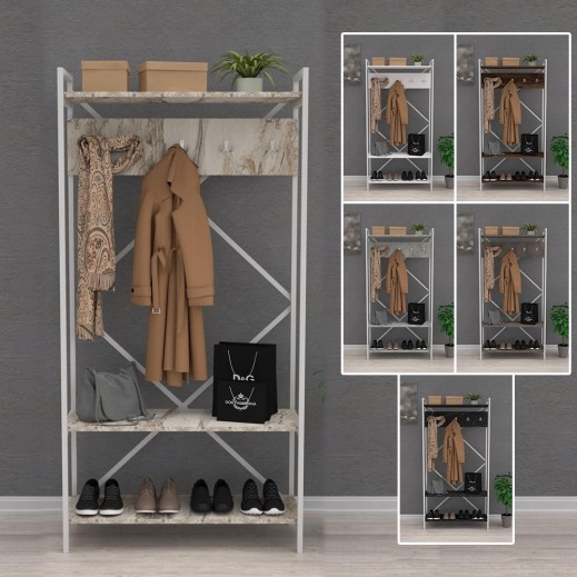 Iron Shelf Stand with Wood (Turkish) - delivered by Roca within 4 Working Days 