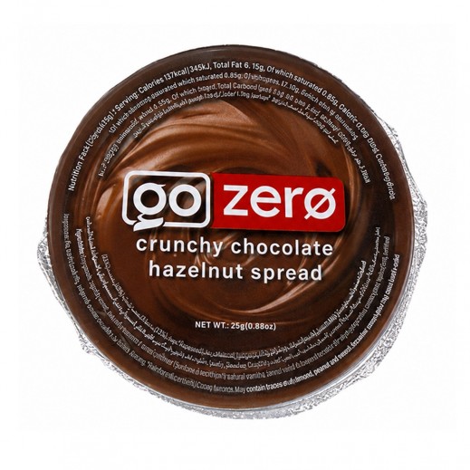 GoZero Healthy Crunchy Chocolate Hazelnut Spread 25g