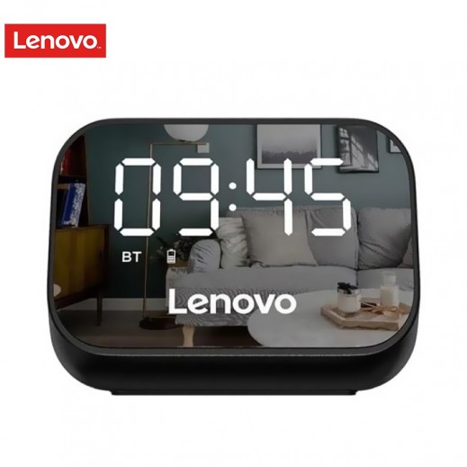 Lenovo Bluetooth Speaker With Clock - Black