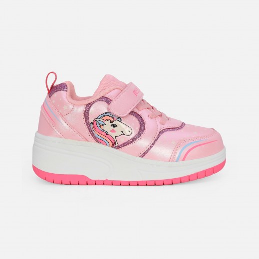 Melon Girls Wheels Velcro Shoes - Pink - delivered by Taw9eel in 24 hours 