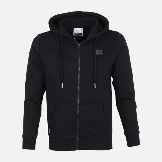 Men Solid Fleece Hooded Cardigan by Melon - delivered by Taw9eel in 24 hours 