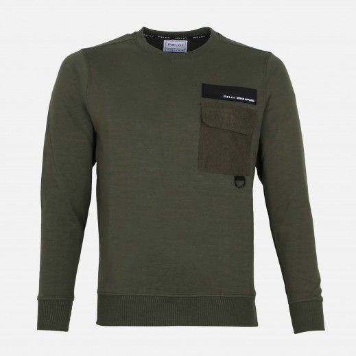 Melon Men Pullover - Olive - delivered by Taw9eel in 24 hours 