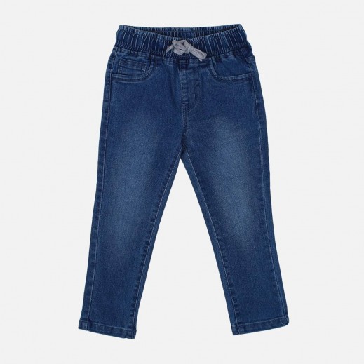 Girls Basic Denim Pants Blue By Nsport - delivered by Taw9eel in 24 hours 