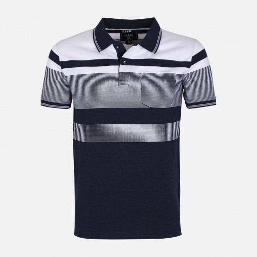 Nsport Men Polo Regular Fit T-Shirt - Navy Blue - delivered by Taw9eel in 24 hours 