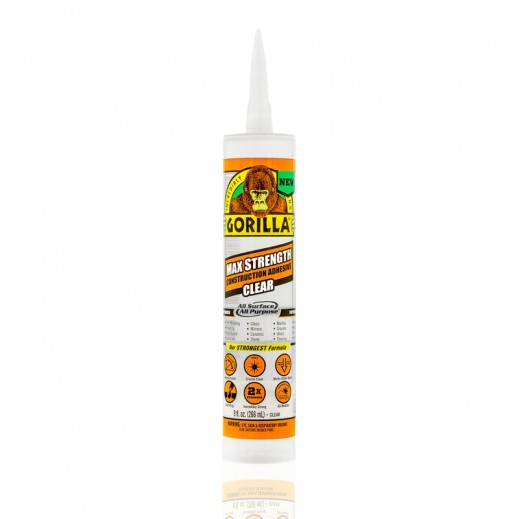 Gorilla Max Strength Construction Adhesive Clear 266ml - delivered by Taw9eel within 1 working day 