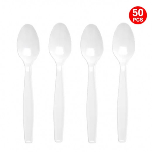 Heavy Duty Spoon 50 Pieces - delivered by Taw9eel Fast