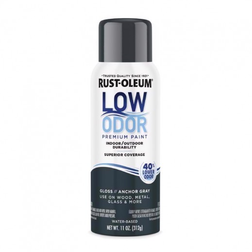 Rust-Oleum Low Odor Gloss Anchor Gray Spray Paint 11 Oz - delivered by Taw9eel within 1 working day 