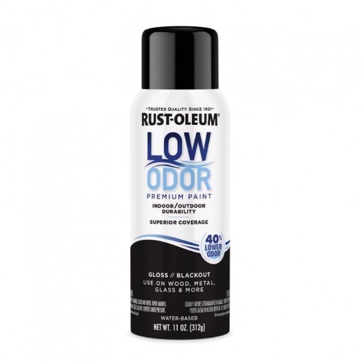 Rust-Oleum Low Odor Gloss Blackout Spray Paint 11 Oz - delivered by Taw9eel within 1 working day 