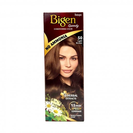 Bigen Speedy Ammonia Free Hair Color 80g - 50 Light Brown