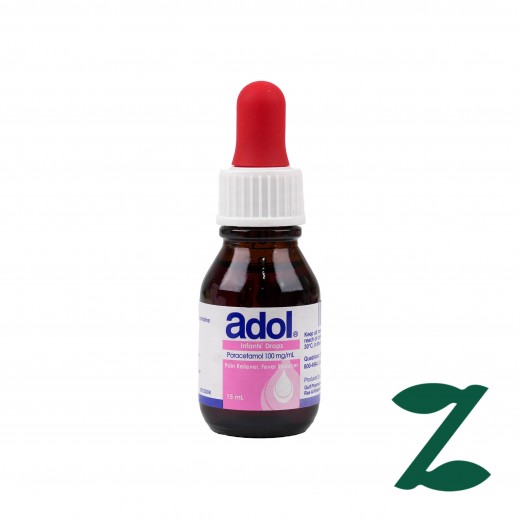 Adol Paracetamol Drops 15 ml - Delivered by Pharmazone - delivered by Taw9eel Fast