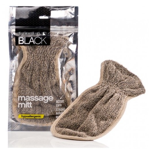 Suavipiel Black Massage Mitt 