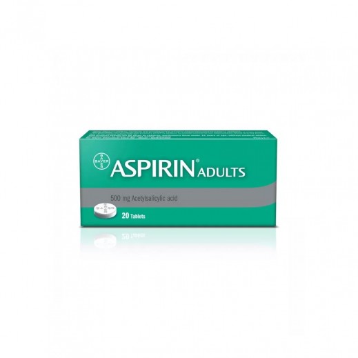 Aspirin 500Mg Pain Relieve 20 Tablets - delivered by Pharmazone Pharmacy - within 2 Hours