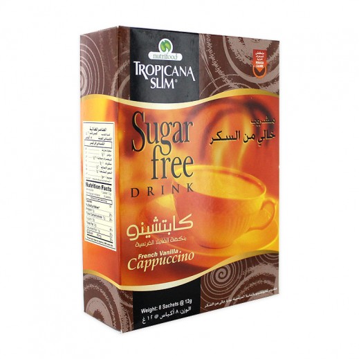 Tropicana Slim Sugar Free Cappuccino Drink 8x12 g - delivered by Taw9eel Fast