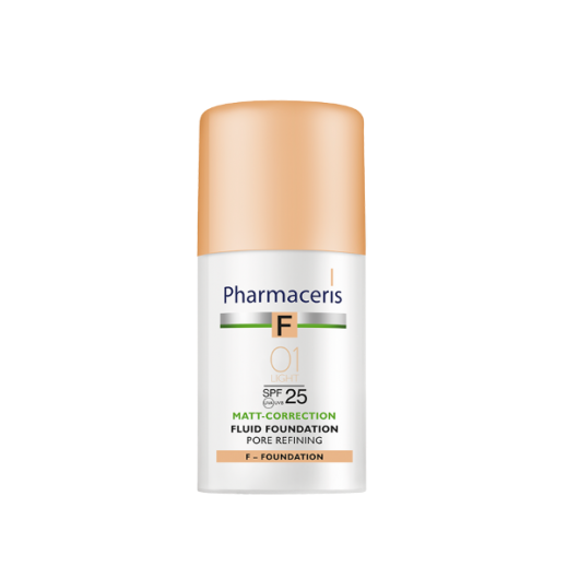 Pharmaceris Spf25 Mattifying Foundation Ivory 01 - delivered by Pharmazone Pharmacy - within 2 Hours