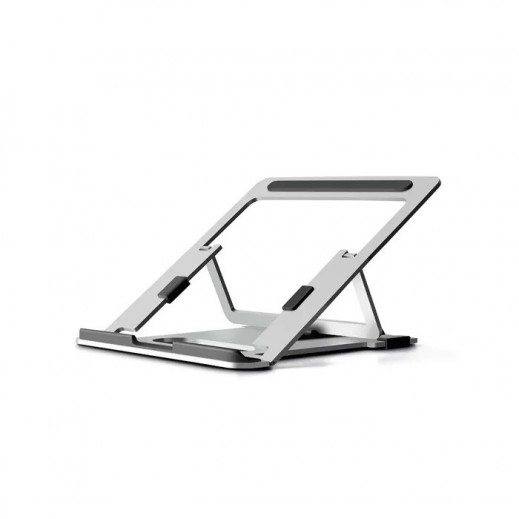 Gamvity Aluminium Stand for 11 -15.6" Laptop & Tablets With Carrying Pouch - Silver - delivered by Taw9eel within 2 Business Days
