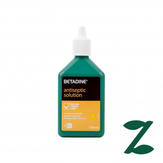 Betadine Antiseptic Solution 120 ml - delivered by Pharmazone Pharmacy - within 2 Hours