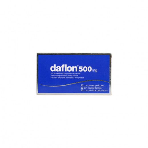 Daflon 500mg for Venous Insufficiency - 30 Tablets  - delivered by The Pharmacy - within 2 Hours