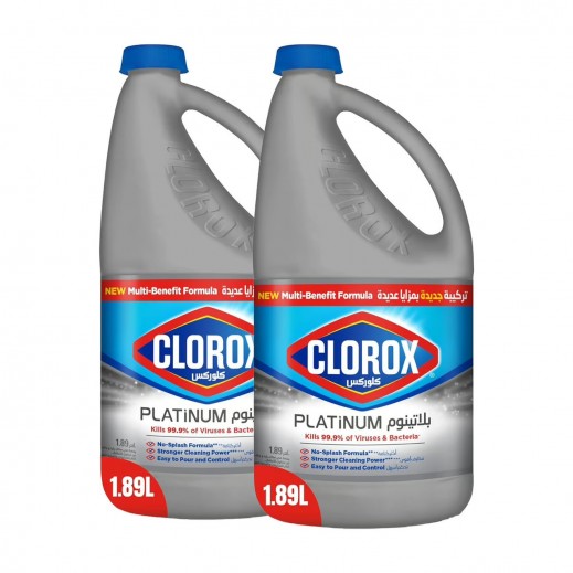 Clorox Platinum Bleach Original 2 x 1.89 L - delivered by Taw9eel Fast