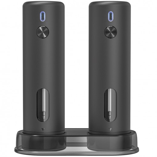 Orca Rechargeable Salt and Pepper Mill Black 110 ml