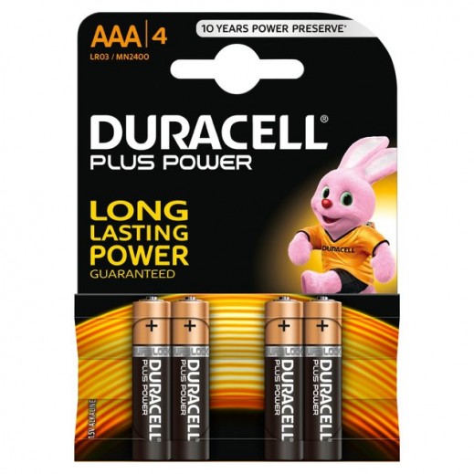 Duracell AAA Alkaline Batteries 4 Pack (1.5V) - delivered by Taw9eel Fast