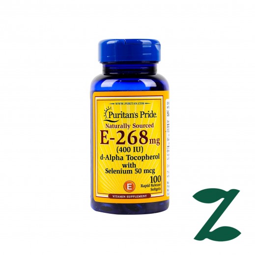Puritan's Pride Dietary supplements E - 400 Iu With Selenium - 100 Capsules - delivered by Pharmazone Pharmacy - within 2 Hours