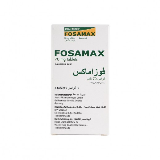 Fosamax Once Weekly 70Mg - 4 Tablets - delivered by The Pharmacy - within 2 Hours