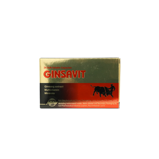 Ginsavit - 24 Capsules - delivered by The Pharmacy - within 2 Hours