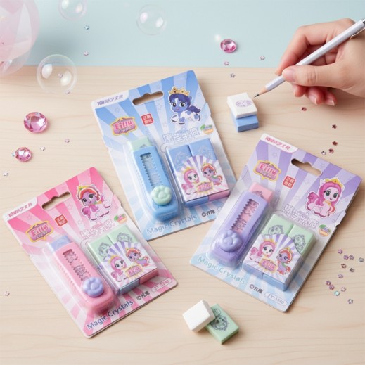 Eraser Set Assorted - delivered by Taw9eel Fast