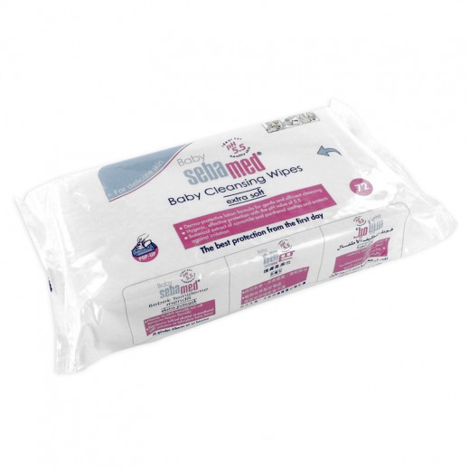 Sebamed Extra Soft Baby Cleansing Wipes 72 pieces - delivered by Taw9eel Fast