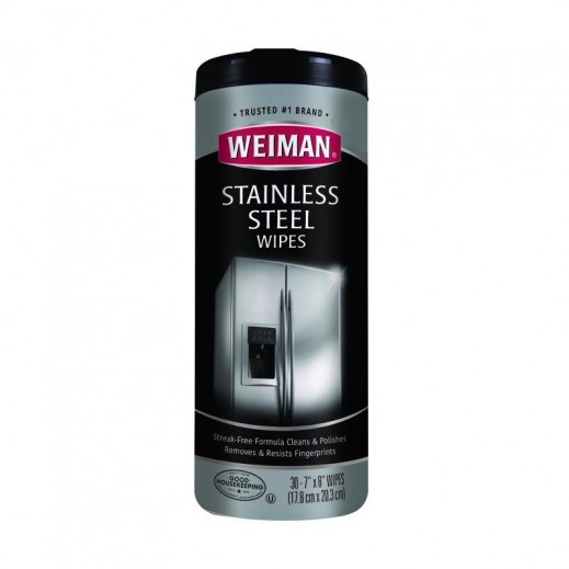 Weiman Fresh Clean Scent Stainless Steel Cleaner 30 Wipes - delivered by Taw9eel within 1 working day 