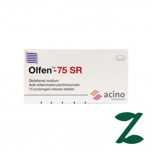 Olfen 75 Mg Sr Analgesic and Anti-Pyretic - 10 Tablets - delivered by Pharmazone Pharmacy - within 2 Hours