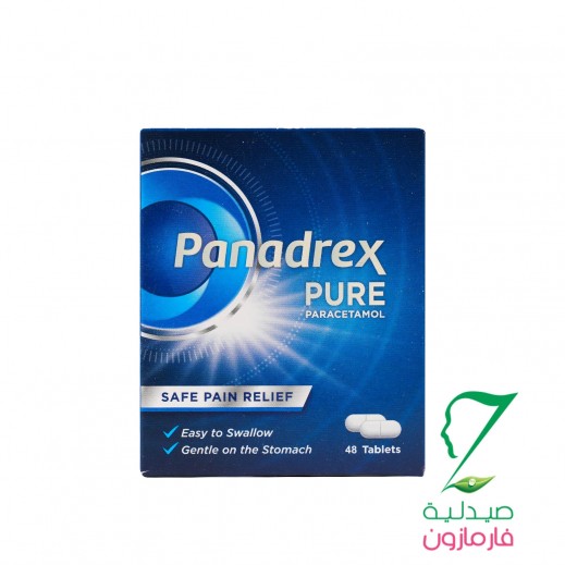 Panadrex Pure Paracetamol For Pain Relief 48 Tablets - Delivered by Pharmazone - delivered by Taw9eel Fast