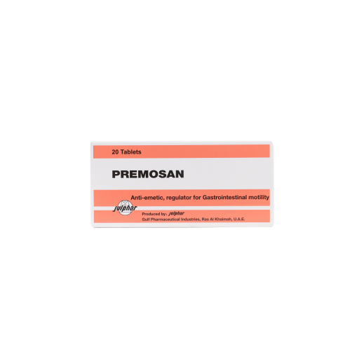 Premosan Gastrointestinal Motility Regulator 10 mg 20 Tablets - delivered by The Pharmacy - within 2 Hours