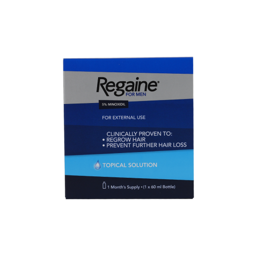 Regaine For Men 5% Minoxidil Topical Solution For Hair Loss 60 ml - delivered by The Pharmacy - within 2 Hours