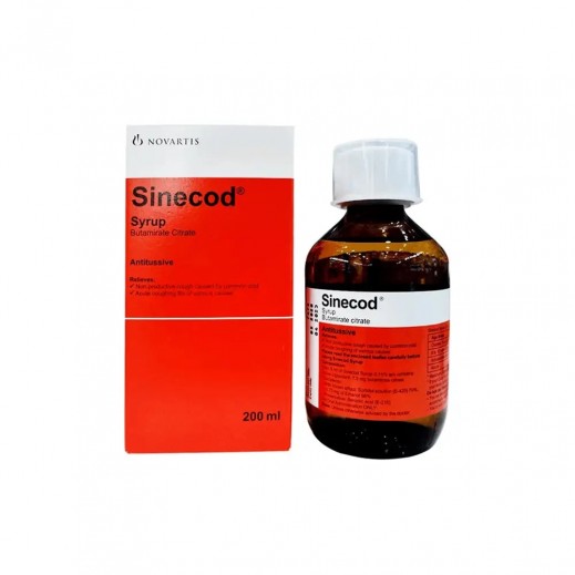 Sinecod Cough Syrup 200 ml - Delivered by Pharmazone - delivered by Taw9eel Fast