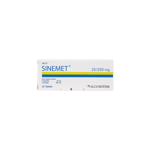 Sinemet 25/250Mg 20 Tablets - delivered by The Pharmacy - within 2 Hours
