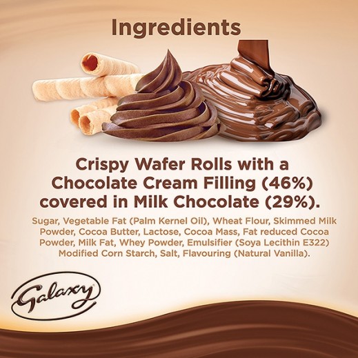 Buy Galaxy Flutes 4 Finger Chocolate 45 g توصيل