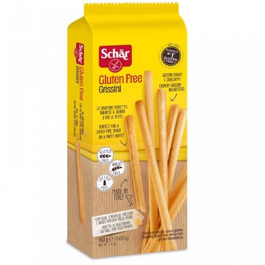 Buy Schar Gluten Free Grissini Bread Sticks 150 g delivered by