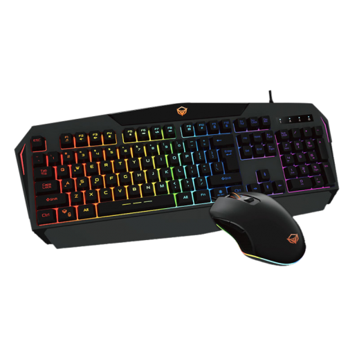 Buy Meetion Rainbow Backlit Gaming Keyboard and Mouse Black توصيل