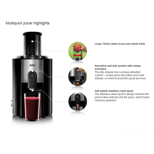 Braun Multiquick Juicer J300 توصيل