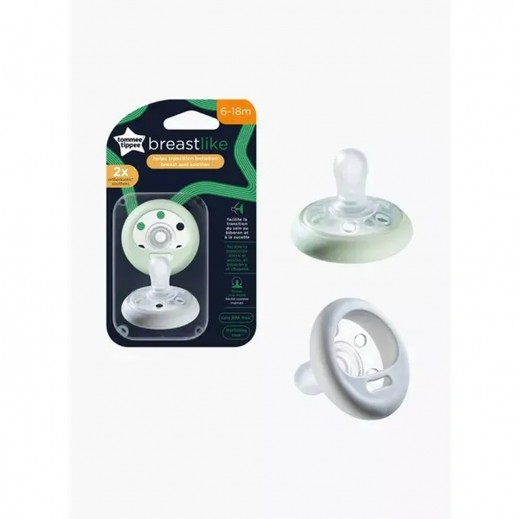 Tommee Tippee Breast Like Soother From 6 To 18 Months - 2 Pieces
