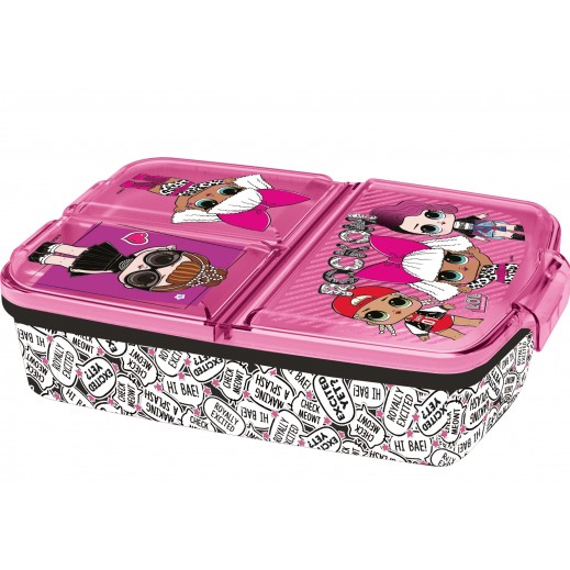 Stor Multi Compartment Sandwich Box Lol Surprise - delivered by Taw9eel Fast