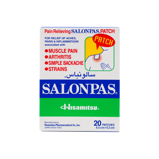 Salonpas Pain Relief Patches 20 Patches - Delivered By Pharmazone - delivered by Taw9eel Fast