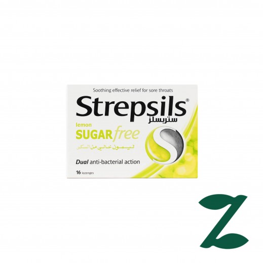 Strepsils Lemon Sugar Free 16 Loz - Delivered By Pharmazone - delivered by Taw9eel Fast