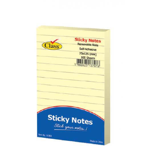Class Sticky Note 75x210mm -100 Sheet